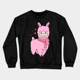 Pink Llama Crewneck Sweatshirt